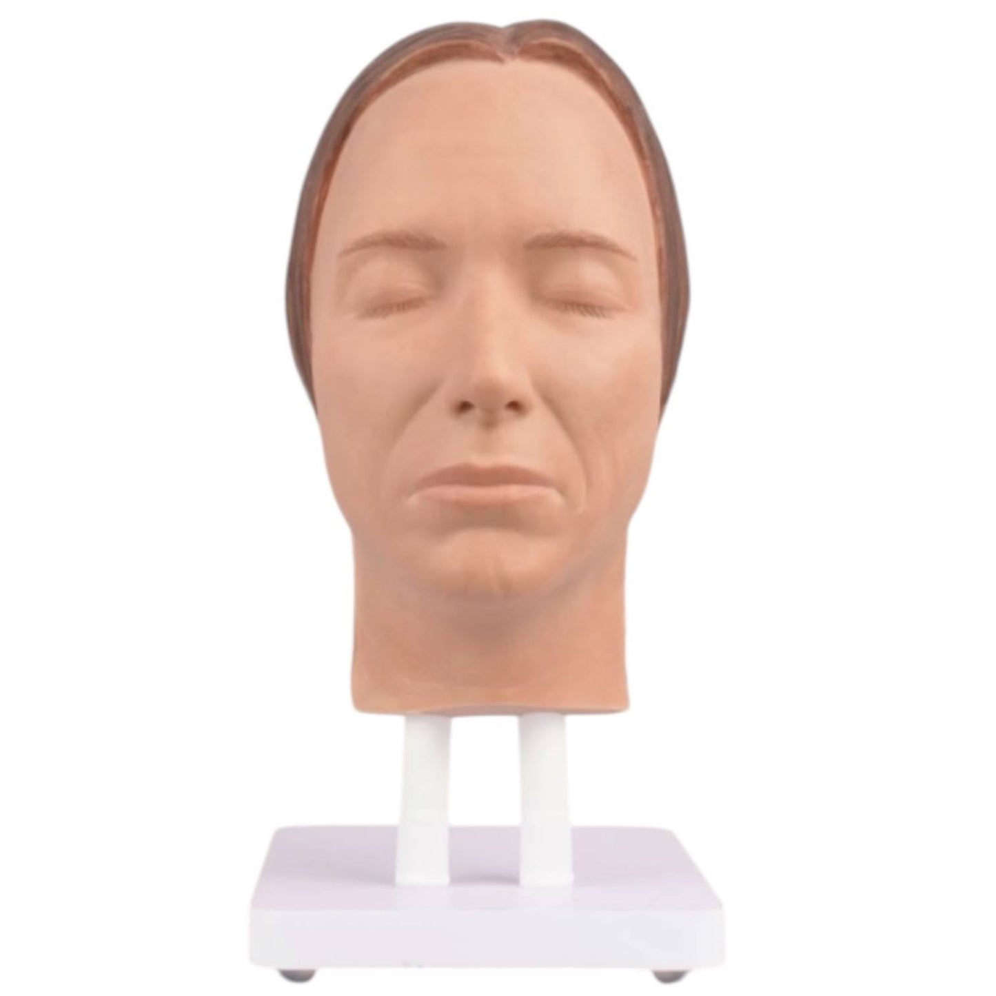 Model of a woman's face for injection training